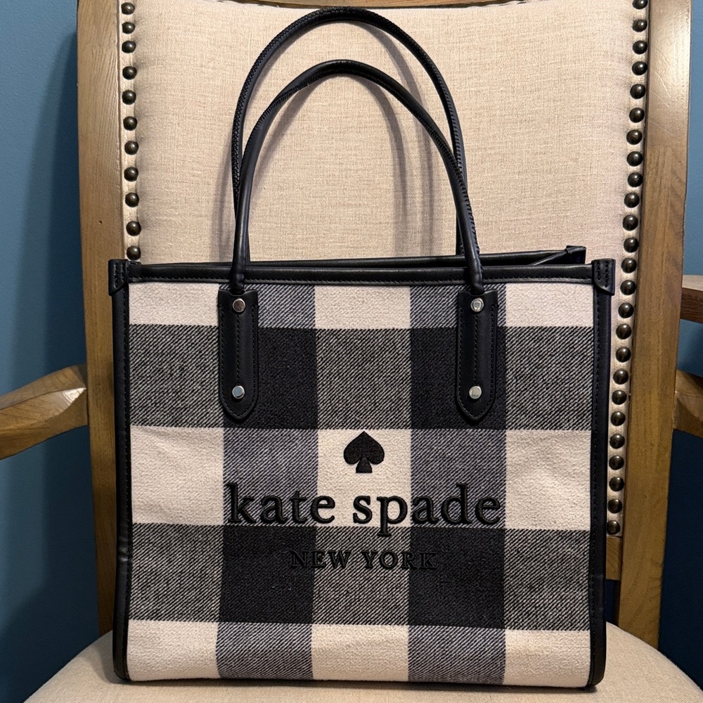 Kate Spade New York Plaid “Ella” Tote
